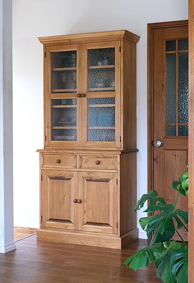 2Drカップボード〈フルガラス〉